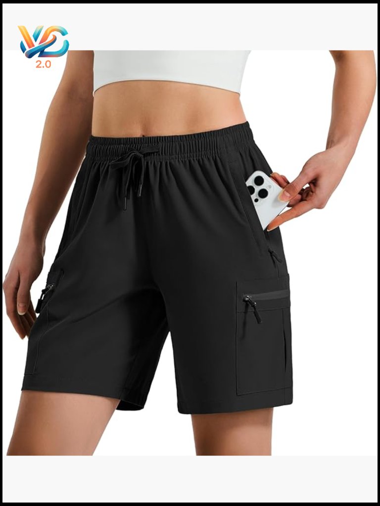 Lightweight Hiking Cargo Shorts Quick Dry Athletic Golf Shorts With Pockets